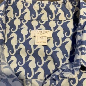J. Crew seahorse button up.